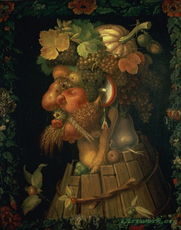 Arcimboldo Les 4 Saisons à Imprimer Giuseppe Arcimboldo Autumn, From a Series Depicting The Four Seasons